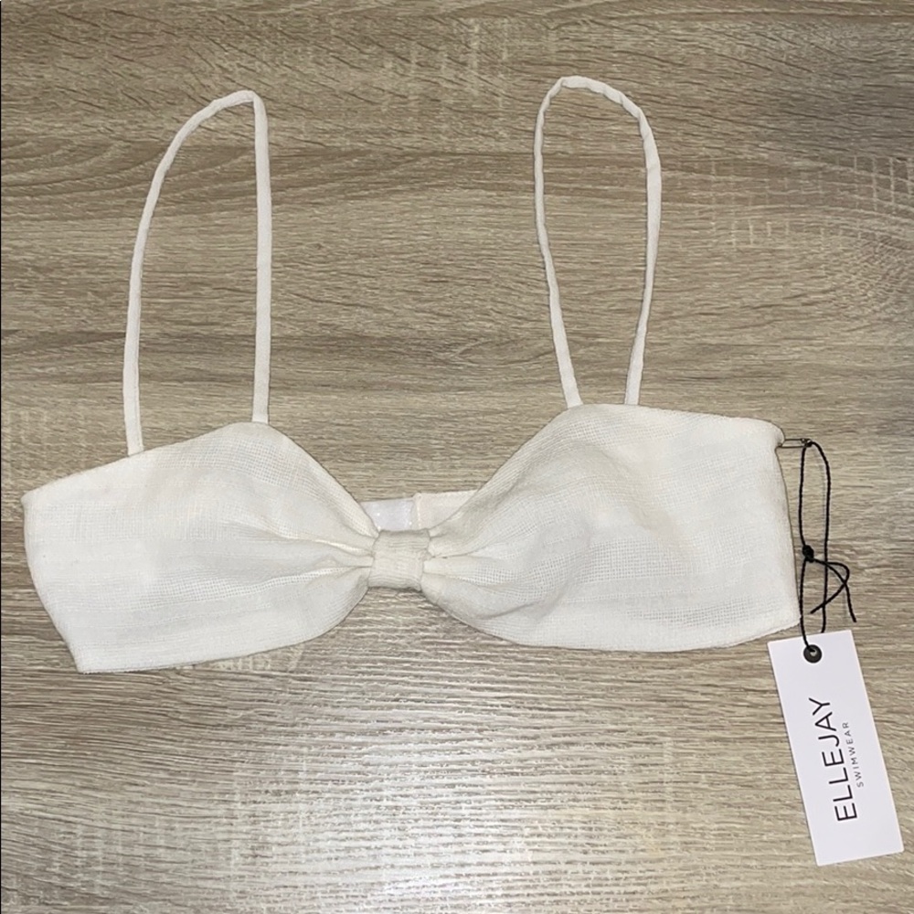 NWT ElleJay White Bralette Top